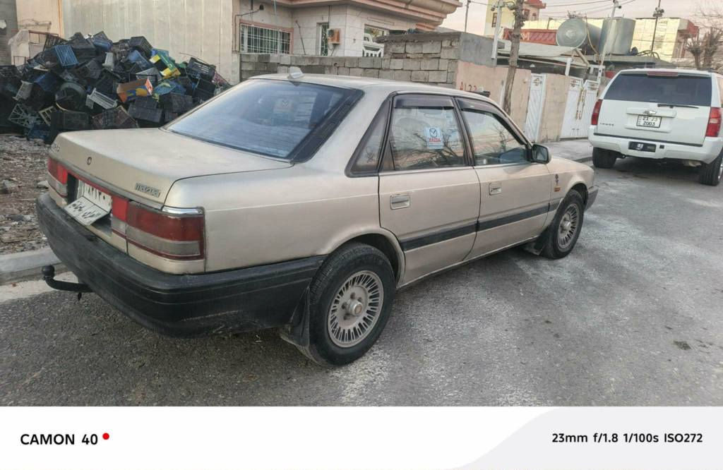 سلام علیکم مازدا مۆدێل ۱۹۹۰مەکینە دوانزەو بەخ بێ دەعم و لێدران بێ بۆیاخ سەنەوی بەسەرچوە تەعویل و غرامە بەشەرت گێڕو مەکینە بەشەرت نرخ ۳٥ گەڵا 
ژ  م ***********/// *********** أربيل, العراق
