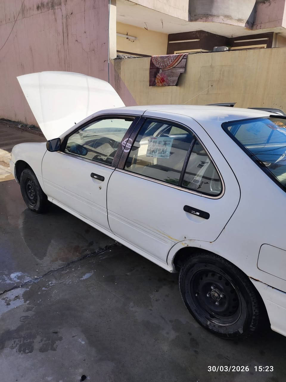 نيسان صني موديل 96  للبيع رقم كركوك مشروع وطني لل 29 بدون ضرر ع بلاد بدون صبغ فقط الهلال حك اصبع بي تعديل بطاقه بانزين بي  تبريد بي ليك تايرات جدد كهربايات كلها شغاله  سعر 45 شراي اتصل ***********
