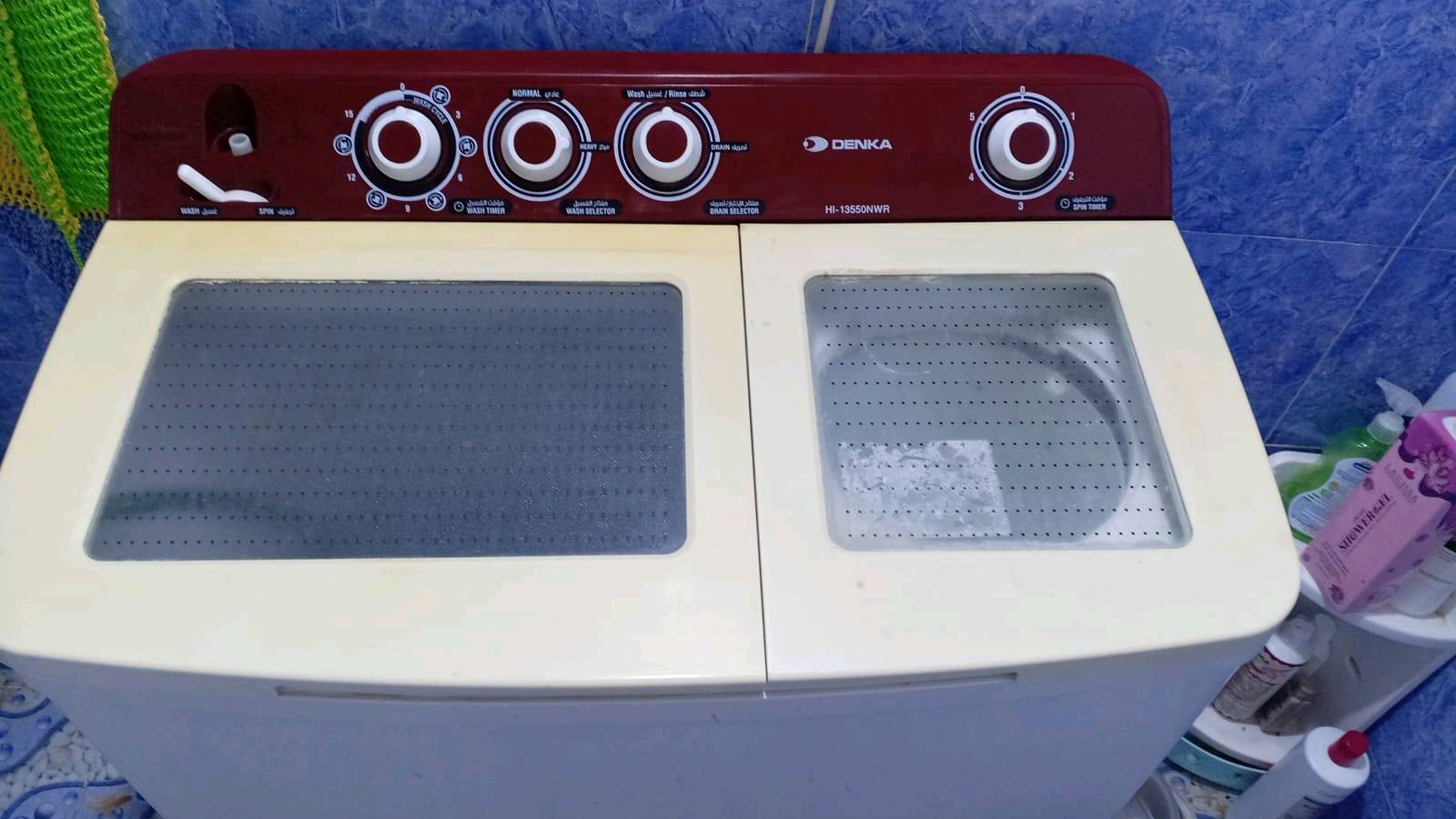 خاجية شارع ٤٠
غسالة نوع Denka مستخدمة شغالة غسل وتجفيف سعر ١٠٠ الف وبيه مجال 
ما هو السعر المطلوب للغسالة؟: 
١٠٠
أين تقع الغسالة بالتحديد (المدينة والمنطقة)؟: 
كوت الخاجية شارع 40
هل هناك أي ضمان متبقي للغسالة؟: 
لا
هل يمكن توفير التوصيل للغسالة؟: 
لا
هل يمكن مشاهدة الغسالة قبل الشراء؟: 
نعم