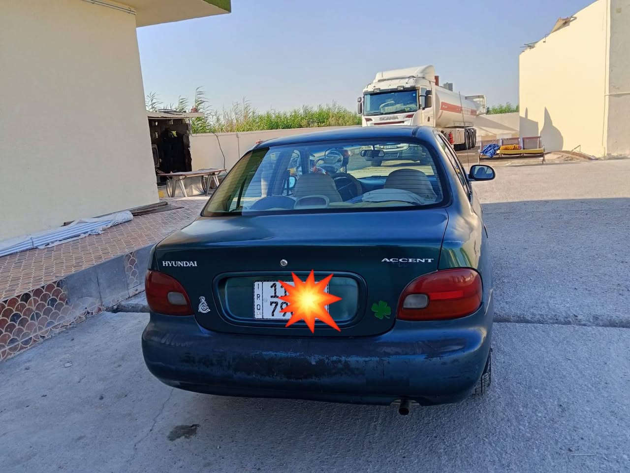 سلام عليكم  هونداي اكسنت موديل 96 رقم بغداد نكليزي محرك مكفول كير اوتوماتيك سياره بلاديه السعر 33 بيها مجال حك جيه مكان ديالى بعقوبة / ***********
