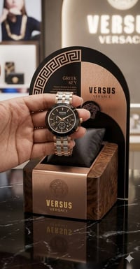 ساعة رجالية ماركة فيرساجي  صناعة سويسري بالة اوربي نظافة 💯  مواصفاتها ...