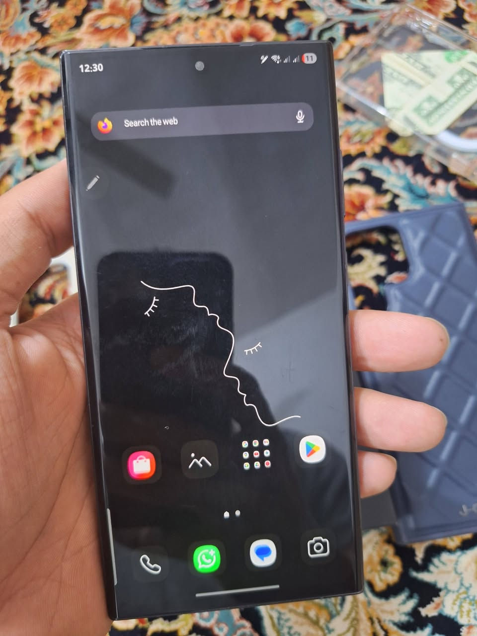 Galaxy s23 ultra
لون اسود 
ذاكرة 256
رام 12
شريحتين
الجهاز نضيف و مرتب ويا ٣ كفرات 
كله مكفول و واتر بروف ماعدا الشاشة مستبدلة اصلية
120 Hz
و راجع واتر بروف بعد الاستبدال 
اريد مراوس وي 14 برو ماكس (يفضل لون اسود او ابيض)


**إذا كنت صاحب هذا الإعلان وتريد حذفه لأي سبب، رجاءا أرسل رسالة إلى الدعم الفني**