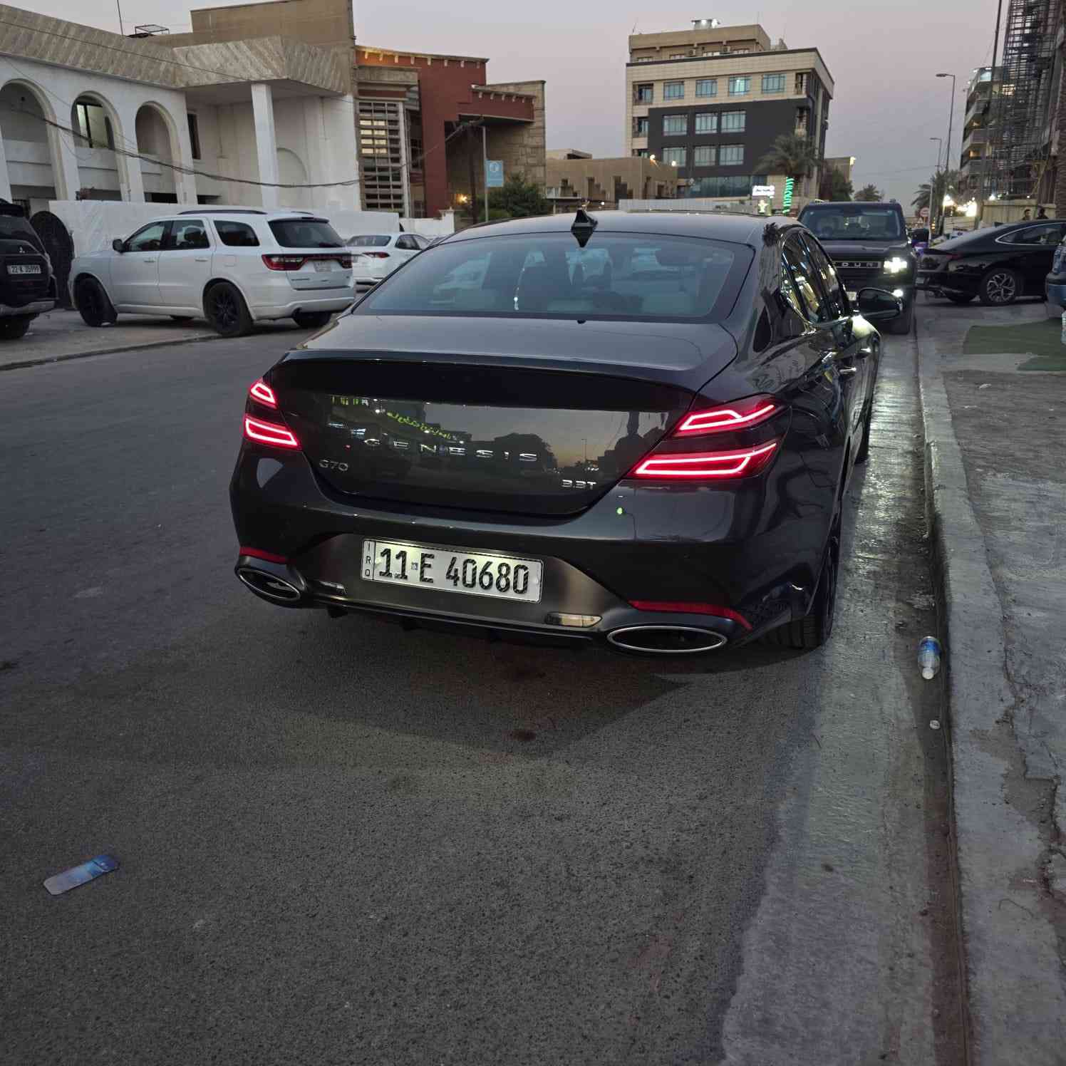 جينيسيس g70 genesis
وارد موديل 2023
V6 twin turbo
ماشيه 50
لون زيتوني 
مرقم بغداد بسمي 
حادث سياره جاملغ امامي  وصبغ نص البنيد وبارد باب الخلفي 
بدون ايرباك 
فول مواصفات بانوراما رادر اماي خلفي جانبي نقط عميه تدفئه وتبريد بلكشن سستم صوت هارمن كاردن كشن ميموري شاحن وايرلس اهتزاز الستيرن للتحذير خمس وضعيات قياده تشغيل عن بعد اوتوهولد وجميع الشبابيك اوتوا ونضام ترحيب شعار سياره ع الكاع 
مكاني بغداد رصافه 
السعر 230
KMTG54TE4PU119494
*********** رقم صاحب السياره
