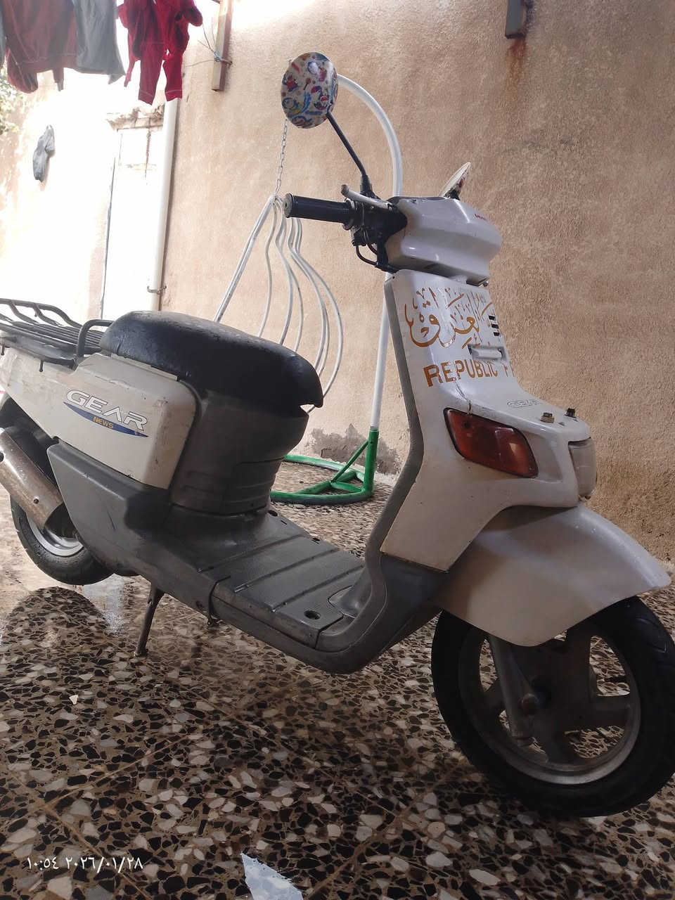 سلام عليكم دراجه بيكم ياباني حلوه ونضيفه شغاله سلف هندر لايت هورن مابيه شي عوزه بس كابريته وهسه هيه شغاله سعر ٢٠٠ مكاني بغداد رستميه رقم ***********
