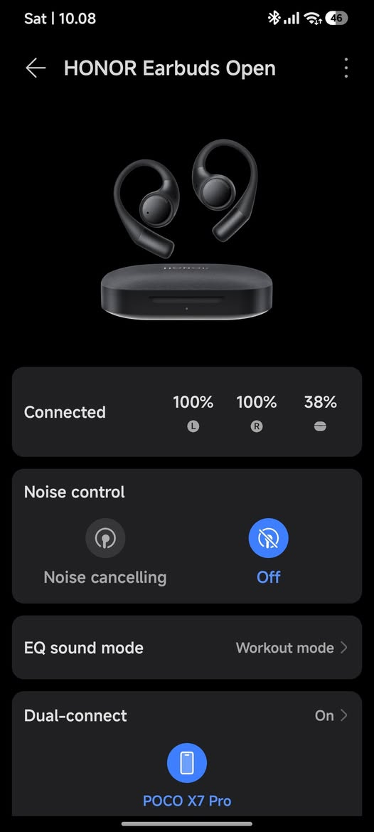 السلام عليكم 
سماعة هونر اصليه 
اسم السماعة HONOR EAR BUDS OPEN 
مميزاتها موجودة بالفيديو 
السعر 85 ألف و بيها مجال علما سعر الجديدة 170 ألف لو مراوس بسماعه هيد سيت هايبر اكس كلاود 
الموقع بعقوبة المفرك 
***********
