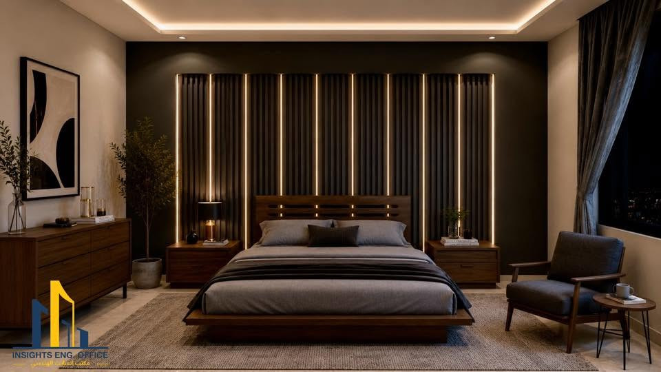 تصميم داخلي لغرفة نوم 

مكتب انسايت الهندسي  - Insights Eng. Office 
***********
