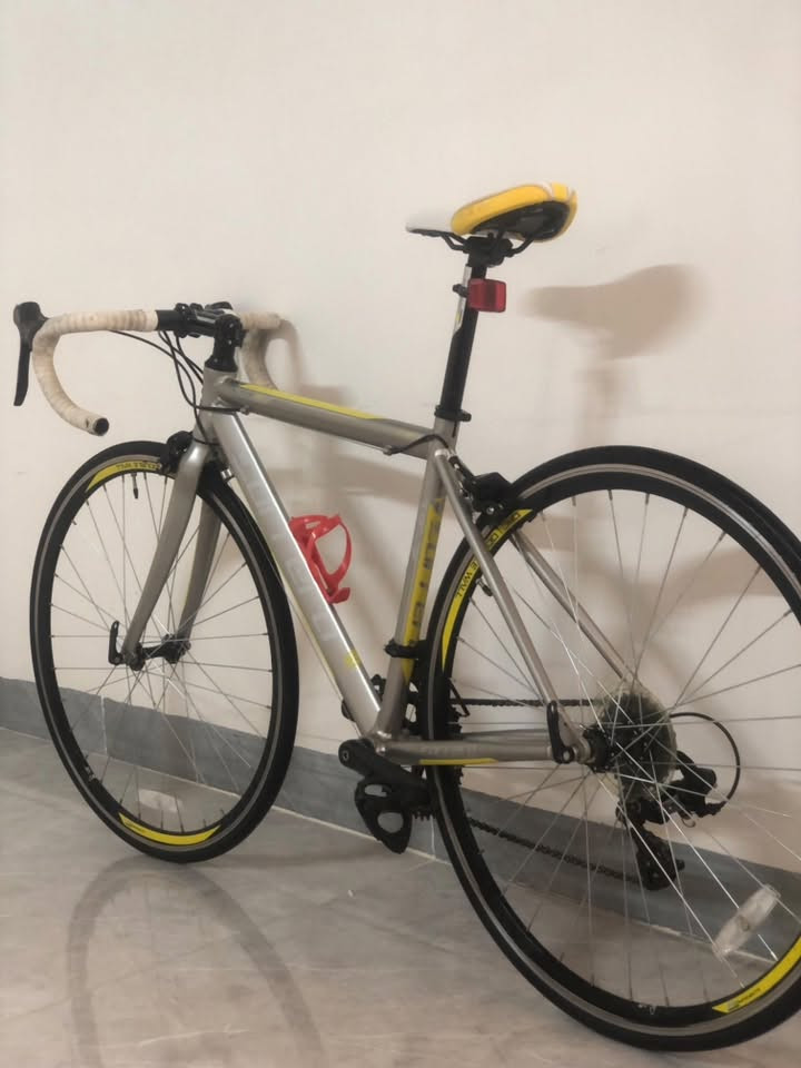 للبيع دراجة سباق 🚴 
فريم المنيوم ماشه كاربون 
سستم تورني 2x7
لاعابات تورني 
فريم 48
دراجه حلوه ونضيفه 
ضررها بس مكانتين اثر شخوط
نضافه فول تايرات جدد 
مكاني موصل يوجد توصيل لجميع المحافظات 
سعرها ٣٠٠ وبيها مجال 
للاتصال ***********
