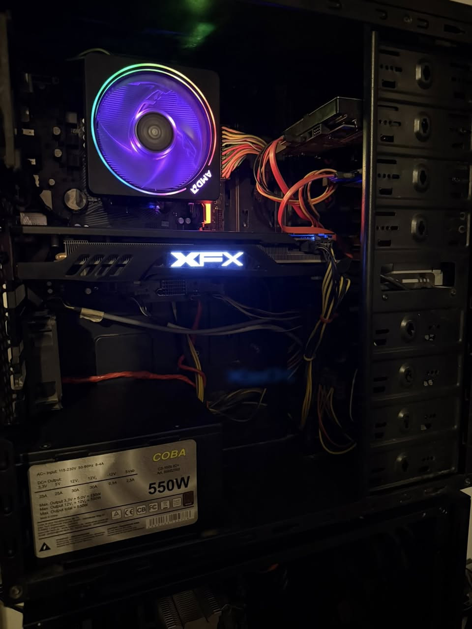 Pc
Rx 580 xfx اقصى ضغط 71
Hdd 500
Ssd 120
M.b B 550 
Razen 7 3700X
Ram 8 rgb
Psu coba 550w
Case اعتيادي ابو الالف 
مبرد غازي amd rgb

‎السعر قفل ماكدر انزل الله شاهد قافليها 425


**إذا كنت صاحب هذا الإعلان وتريد حذفه لأي سبب، رجاءا أرسل رسالة إلى الدعم الفني**