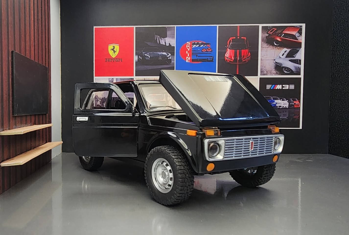 للبيع ماكيت معدن
الموديل: Lada Niva
الحالة: جديد بالعلبة
المقاس : 1 / 18
الطول: 20 سم
المميزات: 
✍️مساعدين أمامي
✍️فتح بابين وشنطة وكبوت
✍️سحب للخلف تسير للأمام
✍️إضاءة أمامية وخلفية وتابلوه
✍️صوت موتور وكلاكس وإنذار
✍️كلاكس في الدريكسيون
شاهد روعة التفاصيل بالصور على الطبيعة
👈يوجد شحن لأي مكان في مصر
👈لينك صفحتنا على الفيسبوك تابعونا ليصلكم كل جديد
https://www.facebook.com/share/17GvVv78qg/


**إذا كنت صاحب هذا الإعلان وتريد حذفه لأي سبب، رجاءا أرسل رسالة إلى الدعم الفني**