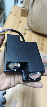 إضاءة جدارية • LED • أسود مستطيل