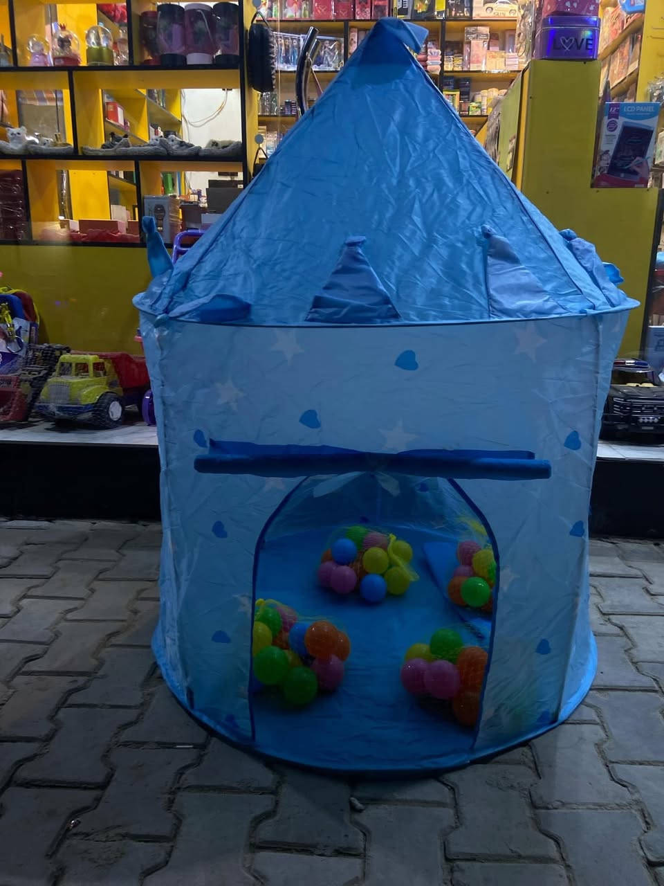 ✨🏕️ خيم أطفال ممتعة وآمنة! 🏕️✨

حوّل وقت اللعب إلى مغامرة لا تُنسى مع خيم الأطفال الرائعة لدينا!
صممت خصيصًا لتكون:
✅ خفيفة الوزن وسهلة التركيب
✅ آمنة ومريحة
✅ ألوان ورسومات جذّابة تبهج الصغار
✅ مثالية للاستخدام داخل المنزل أو في الحديقة

🌟 متعة، خيال وإبداع في مكان واحد! 🌟

📞 للحجز أو الاستفسار: [رقم الهاتف]
📍 زورونا في: [اسم المتجر/الموقع]

🎈 خيم الأطفال... عالم خاصّ لصغاركم! 🎈
#مكتبة_الولاية كوت حي جهاد نهايه شارع صبر
***********
