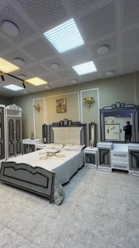 غرفة نوم فخمة • اخشاب صاج عراقي • ٧ قطع
