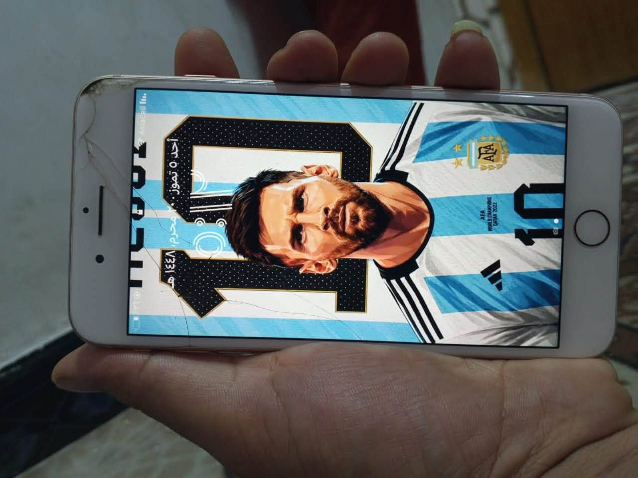 ‏سلام عليكم iPhone ثمانية بلاس للبيع ما مبدل بي شي  ولا داخل صيانة بطاريته  71. ‏ ذاكرة اعلى شي ٢٥٦جهاز ما داخل تصليح ولا مبدل بطارية ولا معلا جهاز  بلادي على الفحص بس الشاشة مفطر شوية من فوك مامأثرة نهائيا  على اللمس نهائيا بي ضمان أسبوع تواصل على الخاص والخاص مفتوح السعر 150  وبي مجال بسيط


**إذا كنت صاحب هذا الإعلان وتريد حذفه لأي سبب، رجاءا أرسل رسالة إلى الدعم الفني**