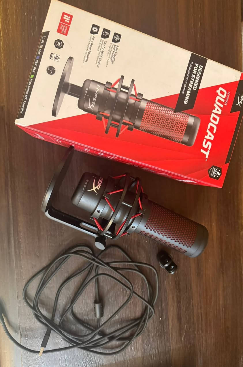 السلام عليكم
ندي مايك hyperX quadcast للبيع المايك نظافتة 100% بس مستخدمة 6 مرات موجود كامل هو والكارتونة السعر 100 الف

وايضاً عندي سماعة hyperX cloud 2 كذلك نظيفة نظافتة 100% موجودة كاملة هي والكارتونة السعر 45 الف

سبب البيع أنوا اني مااستخدمهم اعتمد على السبيكرات

 وإذا تأخذهن اثنيناتهم السعر يصير 140 الف 

ماعندي توصيل المكان بغداد حي الجامعة


**إذا كنت صاحب هذا الإعلان وتريد حذفه لأي سبب، رجاءا أرسل رسالة إلى الدعم الفني**