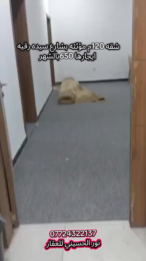 شقه مؤثثه 100م 
 بالروضتين الكهرباء
مستمره بيها ايجارها 700بالشهر
نور الحسيني للعقار
***********
