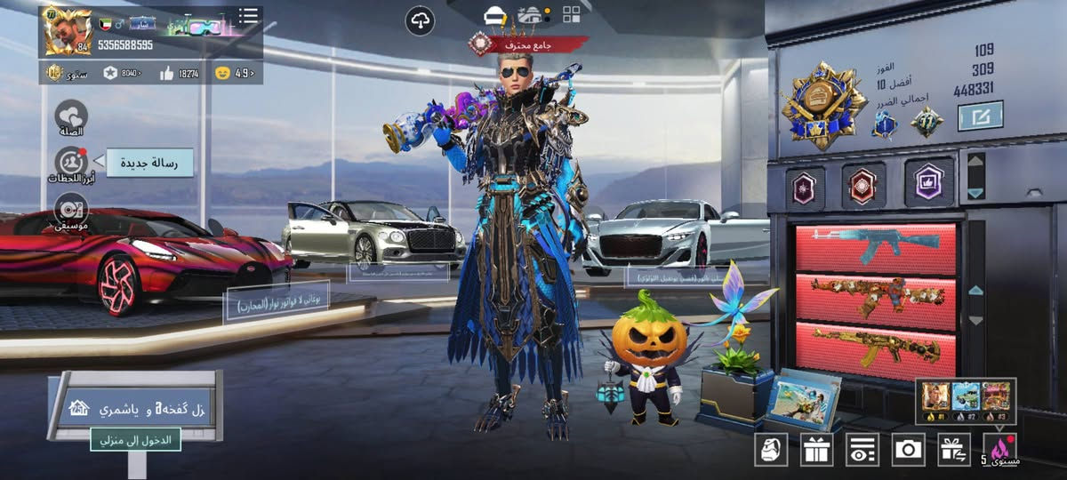 السلام عليكم حساب بوبجي شخصي تفاصيل الحساب  كدامك 800 الف  رقمي واتساب  ***********
