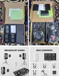 مرسل صوت • ٣ مستقبلات • نطاق ١٠٠ يارد