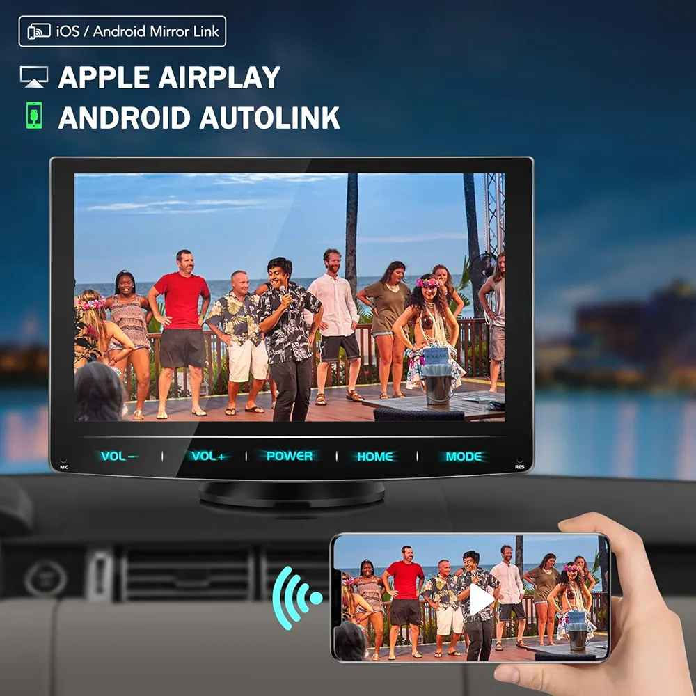 URVOLAX Wireless Carplay Android Auto, 7 inch HD IPS Touch Screen Portable Car Stereo with Airplay Mirror Link, Universal Car Play Support Radio/Bluetooth/Wifi/AUX/FM Transmitter/GPS Navigation

Top highlights
BrandURVOLAX
Connectivity technologyAuxiliary , USB, Wi-Fi
Controller typeAndroid
Special featureBu, Built-In Wi-Fi, FM Tuner
Compatible devicesSmartphone, Speaker
Connector type3.5mm Jack , USB
Wireless/Portable/Universal ● Instead of the traditional 1 din 2 din car stereo, the advanced URVOLAX carplay WITHOUT complicated cable do NOT need any installation skill, power on and hit the road in 3 mins! This NON-embedded wireless carplay voltage is 12-24V and has high compatibility with cars, trucks, vans etc. Place on dashboard or windshield and even different vehicles as you need.
CarPlay / Android Auto ● Easily sync your phone to the 71C car play, WIRELESS access the apps and features such as calls, messages, music, map navigation etc. Allowing screen touch control the 7 inch HD IPS monitor(1024*600) and voice control via Siri or other voice assistant, keep you focusing on the road and enhance your safety while driving.
Android / iOS Mirror Link ● Apple Airplay and Android AutoLink available, screen mirroring any smart phone to a bigger clearer monitor for navigation, youtube videos, movies etc, stay connected and entertained on the way for driver or passengers.
Bluetooth 5.0 ● The LATEST bluetooth version provide you improved sound quality and faster data transfer speeds, simply connect to stream music or answer hands-free phone call with greater ease. USB and micro SD card are also available for this carplay screen infotainment system.
THREE Ways of Audio ● The carplay pro built-in speaker, WIRELESS FM radio transmitter and INCLUDED AUX cable to play through the car speaker directly.
See less
Product specifications
Features & Specs
Item details
Measurements
Warranty
Network Connectivity Technology Auxiliary, USB, Wi-Fi
Controller Type Android
Other Special Features of the Product Bu, Built-In Wi-Fi, FM Tuner
Compatible Devices Smartphone, Speaker
Connector Type 3.5mm Jack, USB
Audio Output Mode Stereo
Surround Sound Channel Configuration 2.0
Video Encoding Format H.264, H.265
Output Power 180 Watts
Wattage 180 watts
Number of Channels 4
Output Wattage 180 Watts
Supported Internet Services Airplay
Control Method Touch, Voice
Audio Output Type Speakers
Wireless Technology Type Bluetooth
Format WAV, WMA
Product image gallery السليمانية, العراق


**إذا كنت صاحب هذا الإعلان وتريد حذفه لأي سبب، رجاءا أرسل رسالة إلى الدعم الفني**
