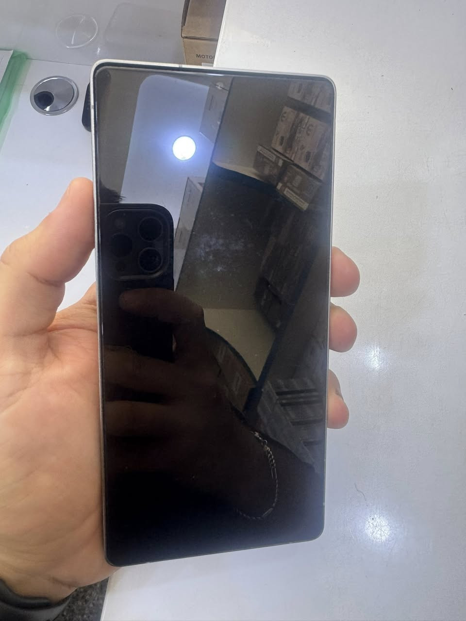 سلام عليكم s25 ultra ذاكره 256 ضمان عين الفهد بعده بالضمان جهاز نضافته 100‎%‎ واستخدام كلش قليل الجهاز فقط الكارتونه ويا سعره مليون و100 وبي مجال بسيط مكاني بغداد للبيع فقط


**إذا كنت صاحب هذا الإعلان وتريد حذفه لأي سبب، رجاءا أرسل رسالة إلى الدعم الفني**