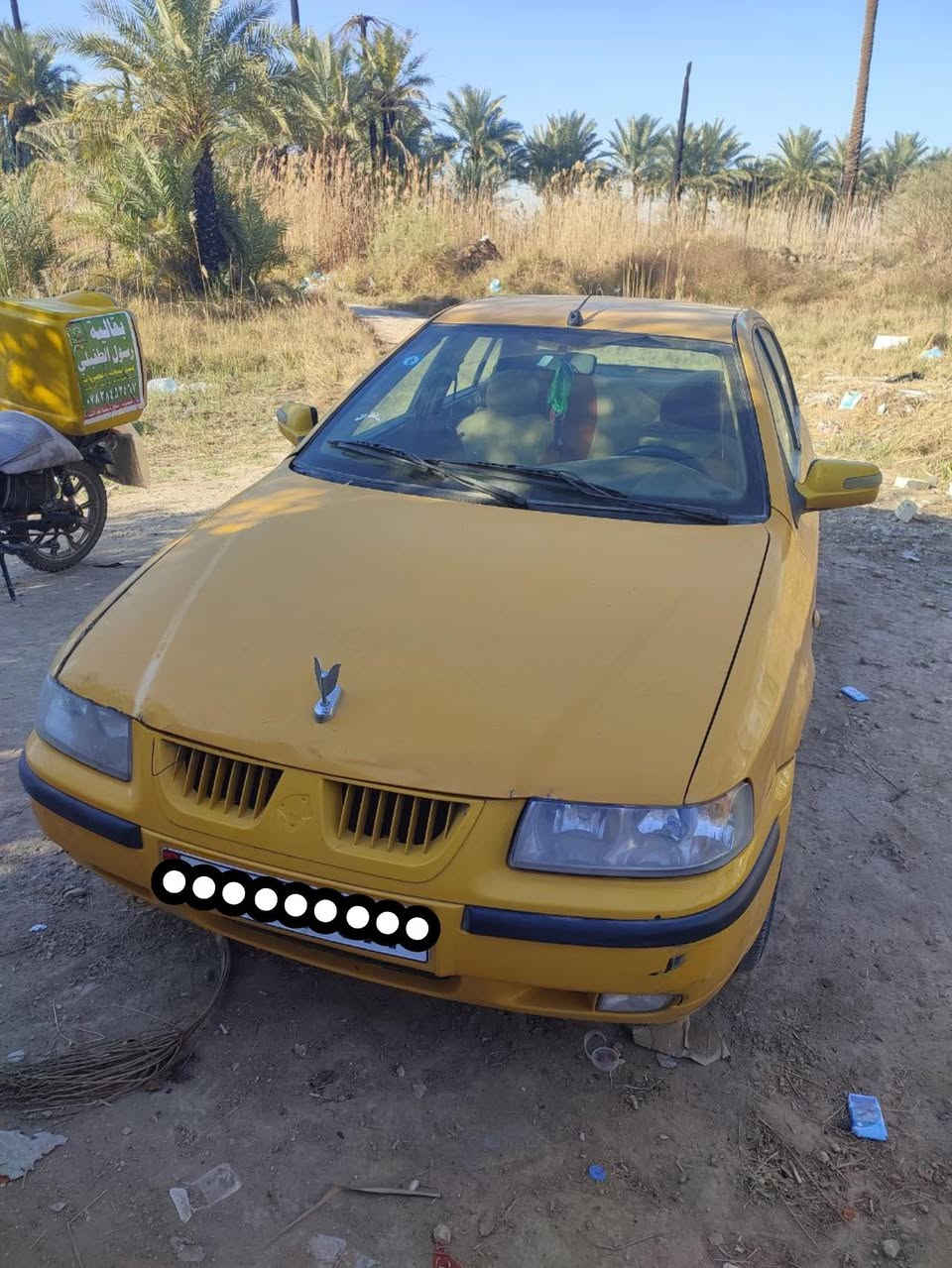 السلام عليكم سياره سمند ٢٠١١ السياره كما موضحه مصفره هيئه وغرامات رقم الالماني المستطيل الجديد للاستفسار ***********
