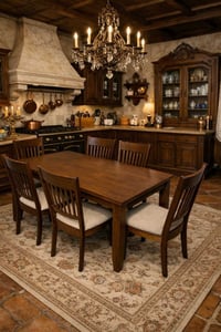 ميز طعام • ٦ كراسي • موصل الدركزلي