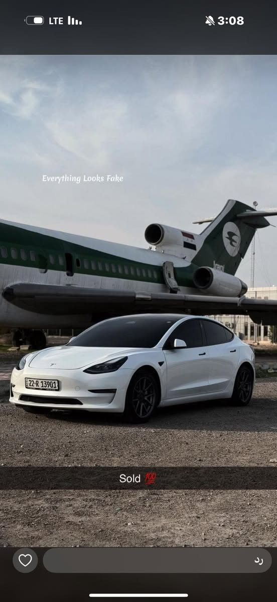 حبايب القلب شلونكم ..
سيارتي للبيع تيسلا موديل 3  تك ماطور 2023  

تمشي بلشحنه من 420 الى 450 كيلو
السياره اونلاين ومحدثه ومربوطه فون كي 

السياره ماشيه27 الف بس وحادثها موجود بدون ايرباك قطعه صبغ وقطعه تبديل جاملغ وباب 
مكفوله شاصي لغد كلشي   

السياره عليها  من كتاب تضليل رسمي من المرور 

عليها 
كفر كامرات كاربون اصلي 
سبايدر كاربون اصلي ألياف حقيقيه مو تغليف مائي

مفصل مال شاشه متحرك ويه الستاند 

داخل ابيض 
ستيرن كاربون فايبر اصلي من شنايزر

كت داخلي 
شاحنه متغيره 

السياره جديده ومتحتاج مصرف اصلا 

مكانها بغداد شارع فلسطين

رايدها ب 170 وبيها مجال بسيط 🤍 

رقمي ***********
