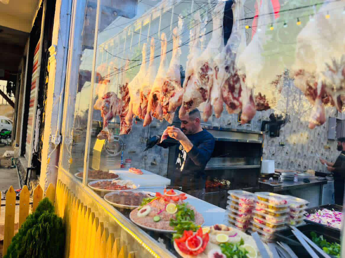 ﷽
❁❁❁❁❁❁❁❁❁❁❁❁
الحمدُ للهِ أولاً وآخراً
والشكرُ للهِ على نعمةِ الرزقِ والتوفيق
﴿ وَمَا بِكُم مِّن نِّعْمَةٍ فَمِنَ اللَّهِ ﴾
❁❁❁❁❁❁❁❁❁❁❁❁

✦ مطعم ومشويات ✦
❁ علي  السعيدي ❁

نُقدّم أشهى وأطيب أنواع المشويات
بجودة عالية وطعم يرضي الذائقة

❁❁❁❁❁❁❁❁❁❁❁❁ رقم الحجز ***********
المكان
بغداد – الزعفرانية
مقابل القرية الشمالية
أمام الاستدارة

❁❁❁❁❁❁❁❁❁❁❁❁
التوصيل مجاناً
داخل الزعفرانية
وجسر ديالى
