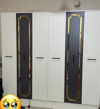 بسبب الوعود الكاذبه تم إعاده نشر الغرفه نوم للبيع٥ قطع مع الدوشك جديده...