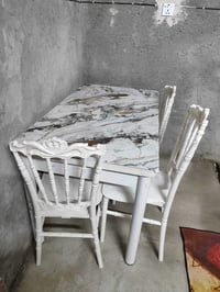 ميز طعام • ٥كراسي • الحيره