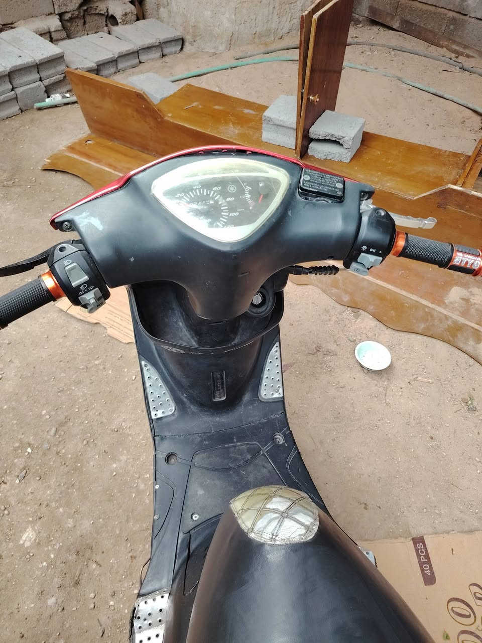 دراجه ماكس للبيع
بوشه 49 دبلات امامي رياضي وياله رياضي
الدراجه تحتاج ربط كهربائيات فقط هورن شغال
مكان فلوجه يم نهر افليح 
للبيع 500 وبيه مجال بصيط


**إذا كنت صاحب هذا الإعلان وتريد حذفه لأي سبب، رجاءا أرسل رسالة إلى الدعم الفني**