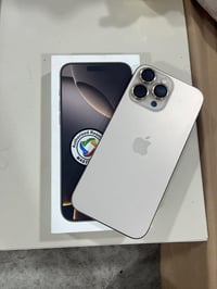 أيفون 16 برو ماكس ماستر نضافة 💯كلش نضيف وجديد غراضة كاملة لون دزرت الس...