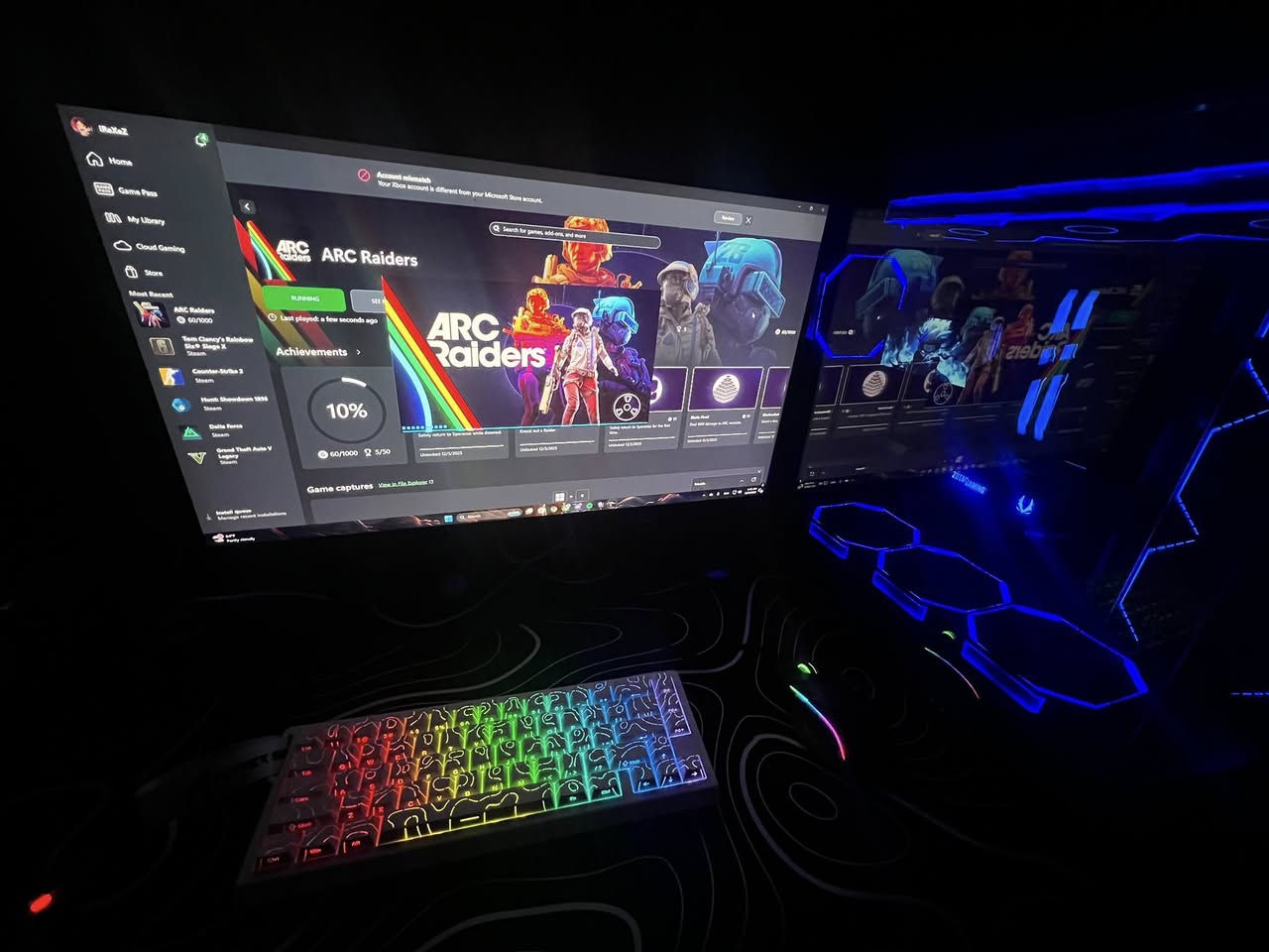 سلام عليكم تجميعة للبيع نظيفة جداً ما صار 4 اشهر من اشتريتها والوصل موجود
⭕️مابيع قطع ابيع كاملة⭕️

مواصفات 

R5 9600x 
M.b b650 eagle ax wifi6
Ram 2x16 32 6000hz lexar 
Rtx 5070 zotac 3fan 12gb oc
Ssd m.2 2tb sn7100 7250
Psu 750w goold full modular 
Coolar 360ml pro lcd 
Case dy470 dark 4fan
وشاشة حجم 27 ips 165hz
والغراض الوياها 
ماوس لوجتك سوبر لايت 2
كيبورد اتارك شارك مغناطيسي ابيض 
سماعة هايبر اكس كلاود 2 
ماوس باد كبير 
يوبي اس فاربر 1500

سعر 3.100.000 عراقي


**إذا كنت صاحب هذا الإعلان وتريد حذفه لأي سبب، رجاءا أرسل رسالة إلى الدعم الفني**