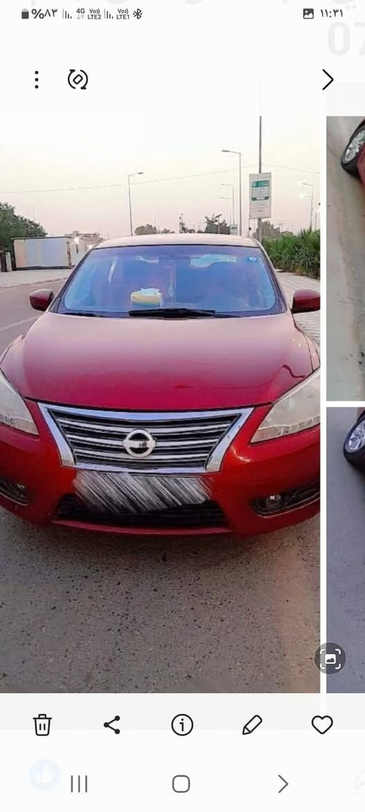 نيسان سنترا موديل ١٩ خليجي رقم ميسان انگليزي بيها صبغ جاملغ وباب وشويه من البنيد سياره حلوه ونضيفه مكينه وگير وتبريد شرط السعر ١٠٥ وبيها مجال (مكلف بلنشر) رقم راعيها ***********
