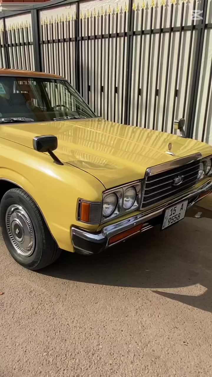 TOYOTA CROWN delux 1979
{عرض فقط للذواقة}
للبيع تويوتا كراون ديلوكس ١٩٧٩ محرك سته سلندر كير طرح أوتوماتيك ￼تبريد شغال ستم صوت صدر جديد امامي خلفي 1000‎%‎100 تخم تاير . . 

للتواصل ***********
