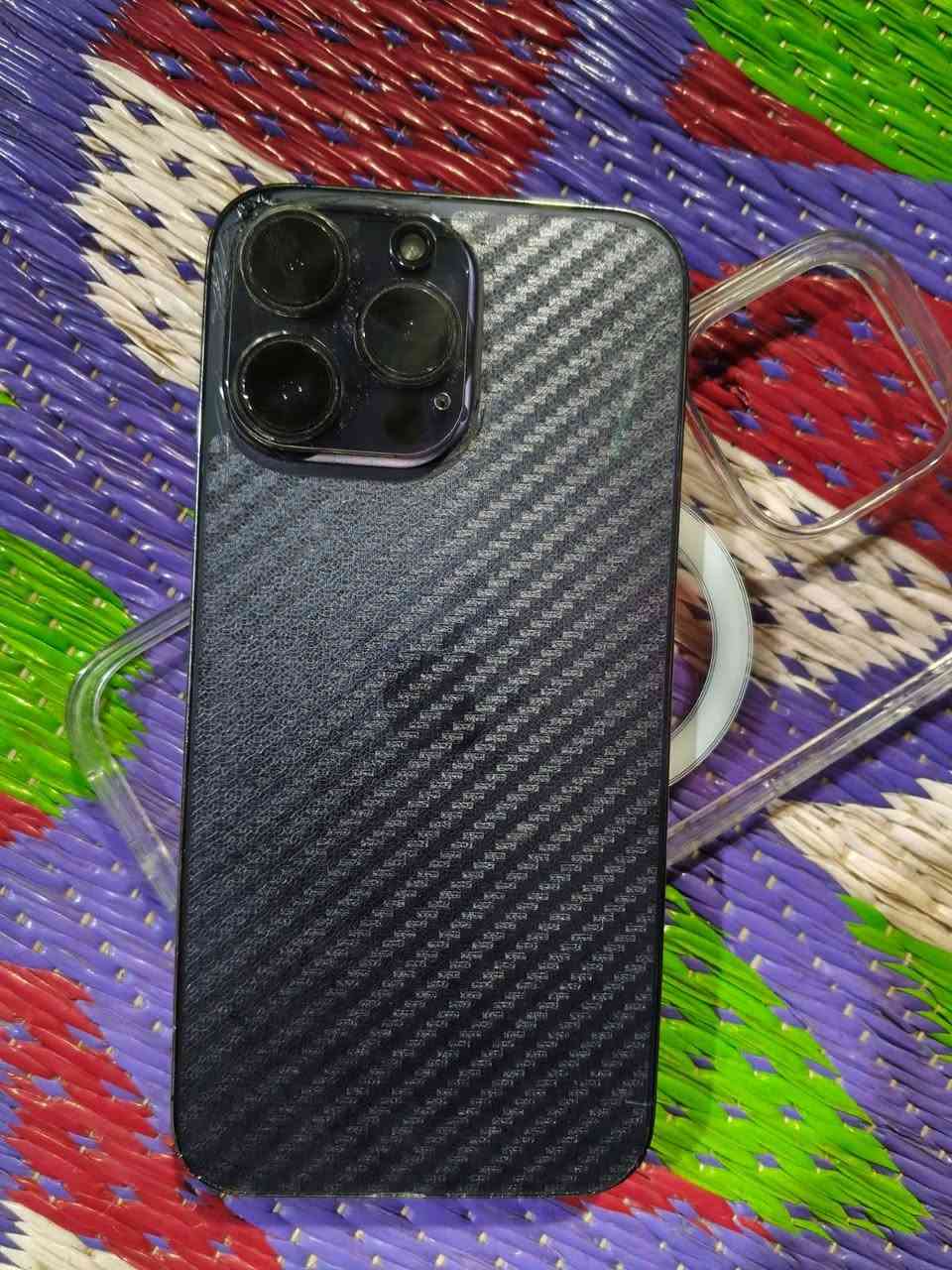 جهاز للبيع 14برو ماكس
شرق اوسط 
دبل شريحه 
بطاريه 85 
الجهاز مكفول ماداخل اي تصليح 
بس فطر بسيط بل ضهر مامبينه 
السعر 800 
العنوان بغداد  ماعدي توصيل 
***********
