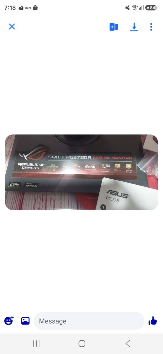 مرحبا عندي شاشه جديده
ASUS ROG Swift PG278QR
للي مهتم يراسلني 
معرف سعرها شكد بالسوك حاليا
استخدمتها كم ساعه فقط وضميتها


**إذا كنت صاحب هذا الإعلان وتريد حذفه لأي سبب، رجاءا أرسل رسالة إلى الدعم الفني**