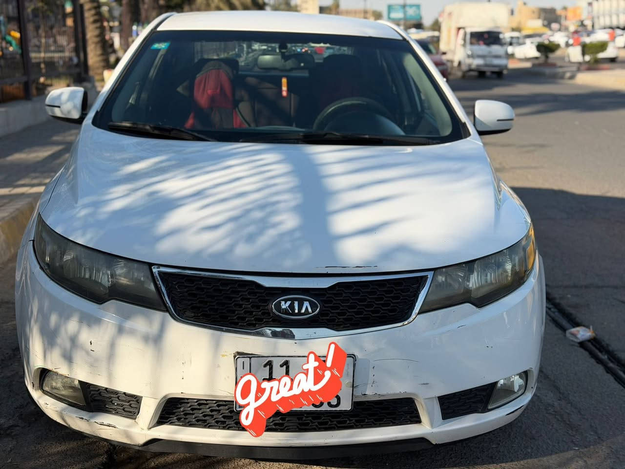 السلام عليكم ورحمة الله سيراتو 2011 خليجي مكفوله من الصبغ والتبديل نص فول رقم بغداد السعر 103  مكان السيارة الاسكندريه ‭0770 387 1059‬
