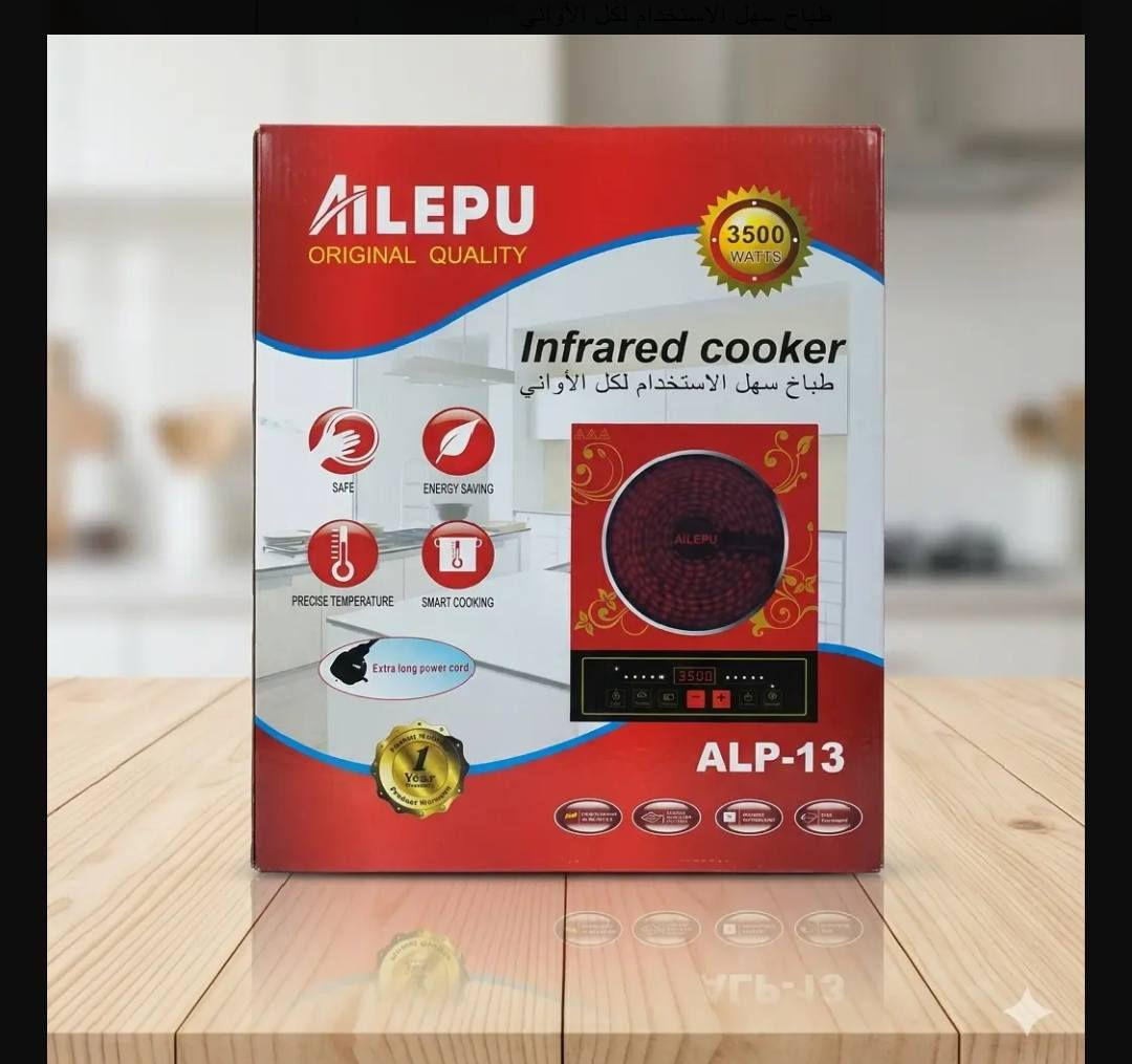 1️⃣ طباخ الأشعة تحت الحمراء الذكي (AILEPU) ♨️
القوة: أداء جبار يصل إلى 3500 واط لطهي سريع ومثالي.
التصميم: واجهة زجاجية أنيقة وسهلة التنظيف مع لوحة تحكم باللمس.
المميزات: يناسب جميع أنواع الأواني، موفر للطاقة، ومزود بأنظمة أمان متطورة.
الخلاصة: مطبخك صار أذكى وأسرع! ⚡🥘
يوجد توصيل محافظات


**إذا كنت صاحب هذا الإعلان وتريد حذفه لأي سبب، رجاءا أرسل رسالة إلى الدعم الفني**