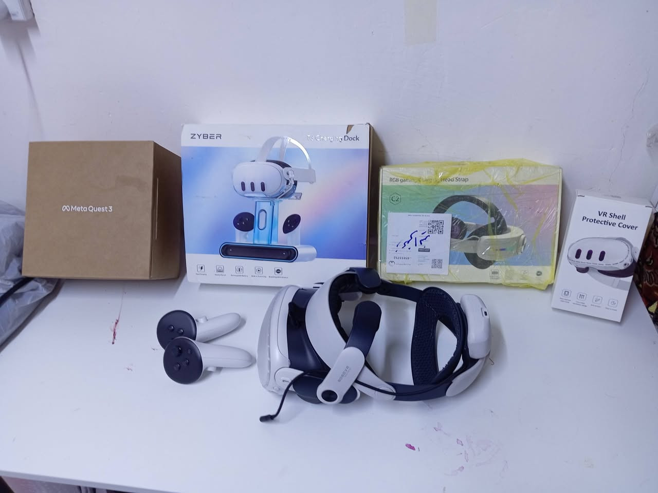 Meta quest 3 512g
نضافة 1000% كلش كلش نضيفه و مرتبه

ستراب بطارية rgb ينطيك ساعه ونص اضافية بطاريه و مريح ب لبس

قاعدة شحن Zyber T3 وياها بطاريات شحن ل يدات هاية اصليه

كفر حماية امامي ل جهاز

حزمه العاب فوك ٣٠ لعبة ( باتمان - اساسن كرييد - رزدنت ايفل - و غيرها من العاب غالية هم ب جهاز)

سعر 650 متوفر توصيل جميع محافضات العراق

***********
