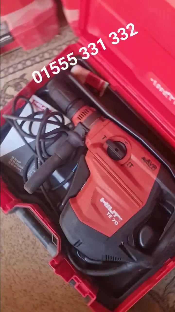 بفضل الله 
جاك هامر تكسير وتخريم.  بنط ماكس.  HILTI  TE 70avr
للإستفسار والتوصيل.  ٠١٥٥٥٣٣١٣٣٢
العنوان طنطا كفرالزيات الدلجمون


**إذا كنت صاحب هذا الإعلان وتريد حذفه لأي سبب، رجاءا أرسل رسالة إلى الدعم الفني**