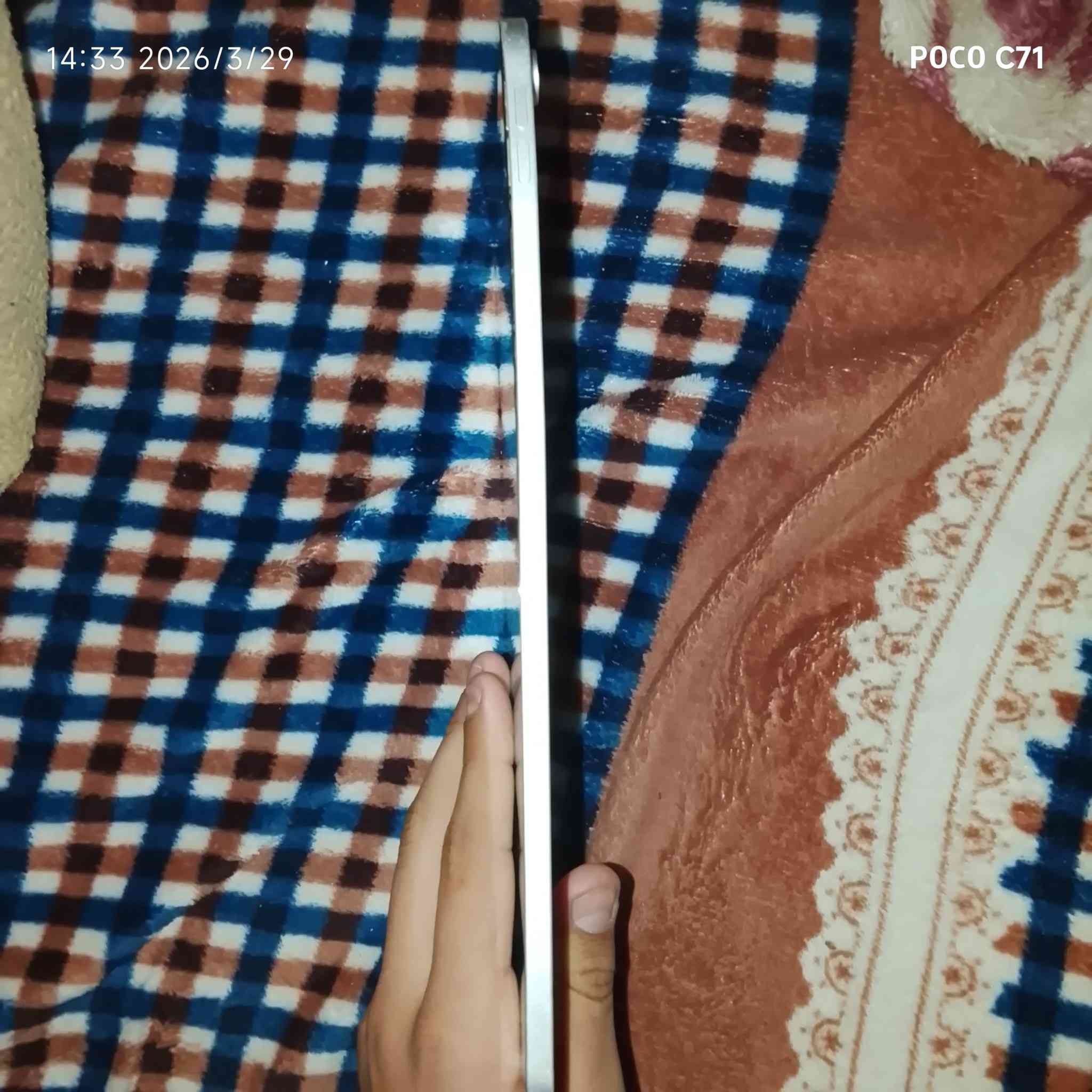 سلام عليكم ورحمة الله وبركاتة 

ايباد برو 2022 

ايباد مفول كلشي ما مبدل بي نضيف 

بي خلل واحد التحديث ابل متوقف علية تكدر تحدثة بل حاسبة ب 10 الف 

يشغل جميع الالعاب بوبجي 120 فريم ماكو حماوة الجهاز مفول من الاخير 

السعر خاص 500 وبي مجال للطيبين 
او مراوس بدراجة تايكر 22/23
المكان ديالى بعقوبة منطقة السادة 
الرقم ***********
