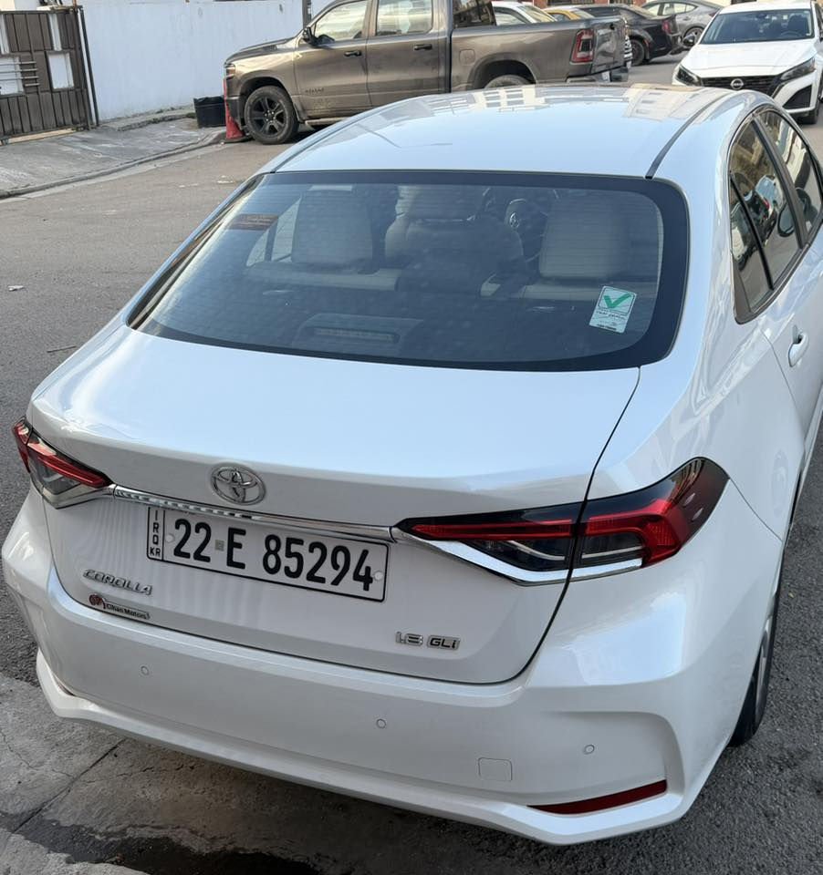 كورلا 2023 خليجي شركة جيهان 

السعر 188 وبيها مجال 
ماشية 28.182km 
رقم اربيل
 
فول مواصفات GLI:
فتحة 
حساسات امامي خلفي
كامرة خلفية 
لايتات زينون 
كشن كهرباء
وضعية سبورت/ايكو/نورمال
وباقي المواصفات معروفة 
  
السيارة مكفولة كفالة عامة من اي ضرر واي شخط واي حادث 

العنوان بغداد اليرموك أربع شوارع 

للاستفسار ***********
