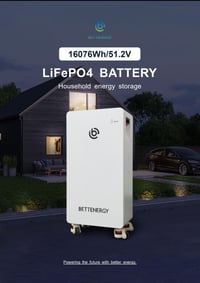 ⚡ بطارية طاقة منزلية متطورة ⚡  بطارية LiFePO4 بسعة 16076Wh / 51.2V أدا...