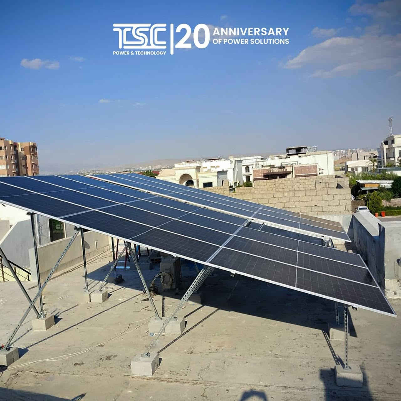 ⚡ نحو مستقبل يعمل بطاقة الشمس
⚡ Powering a Brighter Future with Solar Energy

---------------------------

كل مشروع طاقة شمسية يبدأ بخطوة، ويكتمل بخبرة فريق يعمل بدقة واحترافية في كل مرحلة من مراحل التنفيذ.
نفخر بمشاركة بعض اللقطات من أعمال فريقنا أثناء تركيب أنظمة الطاقة الشمسية، لنواصل تقديم حلول طاقة مستدامة وموثوقة تلبي احتياجات مختلف القطاعات. ☀️
اتصل بنا على الرقم *********** 📞 للحصول على إجابات على استفساراتكم.
TSC، الشريك الموثوق في مجال الطاقة والاستدامة

--------------------------------

Every solar energy project begins with a step and is completed through the expertise of a team that works with precision and professionalism at every stage of implementation.
We are proud to share some snapshots of our team in action while installing solar energy systems, continuing our mission to provide sustainable and reliable energy solutions for various sectors. ☀️
Call us at *********** 📞 for answers to your inquiries.
TSC, Your Trusted Partner in Energy and Sustainability.

