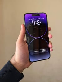 ايفون ١٤ برو ماكس ذاكره ٢٥٦ شرق اوسط الجهاز نظيف جداً بطاريه ٨٥ بي فطر...