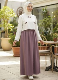 فستان • خامه دبل • قطعتين