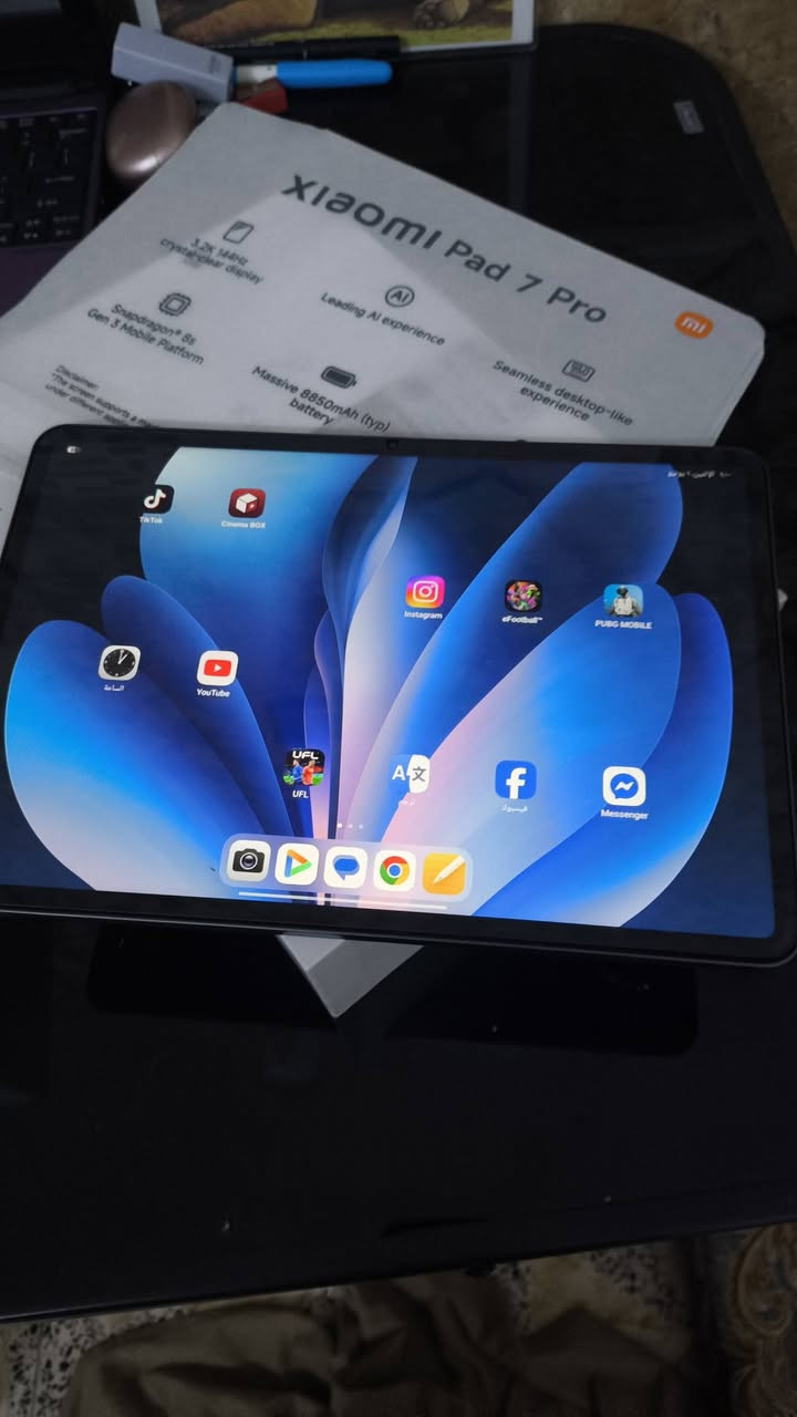 xiaomi Pad 7 Pro
ايباد شاولي بات 7 برو جديد 
بطارية 8850
معالج Snapdragon® 8s
144 هيرتز ذاكرة 512
 مستخدم 10 ايام
سعره 650$ قفل


**إذا كنت صاحب هذا الإعلان وتريد حذفه لأي سبب، رجاءا أرسل رسالة إلى الدعم الفني**