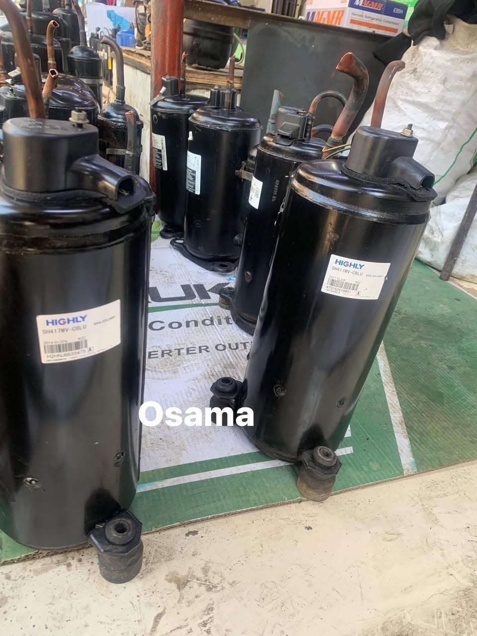 معرض المهندس 
لبيع كافة انواع واحجام الضواغط المستعملة المستورده (براد عارضة ثلاجة مجمده مكيف سبلت غرف التبريد والتجميد)
جملة -مفرد
بانسب الاسعار وضمان حقيقي 
كافة الضواغط مصنعه خصيصًا للأجواء الحاره 
خدمة توصيل كافة انحاء العراق 
العنوان بغداد السنك مقابل جامع سلمان النقيب 
بادارة مهندس اسامه وابو حنان 
للاستفسار *********** واتساب او علئ الخاص@إشارة
