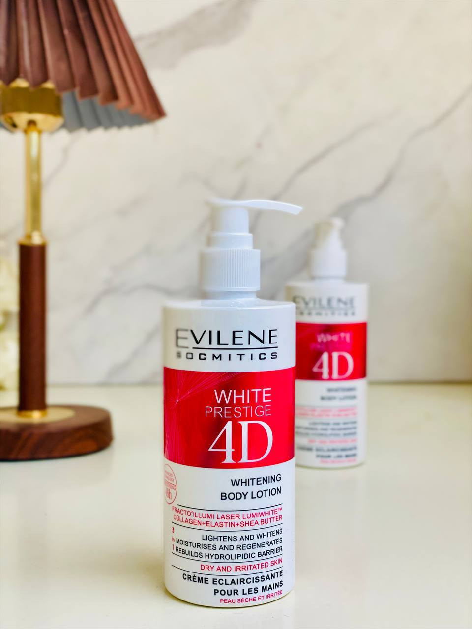 لوشن الجسم المبيض وايت برستيج 4دي من إيفيلينللبشرة الجافة والمتهيجة. البولندي 🇵🇱 ✨

✅يحتوي على تركيبة مبتكرة بتقنية "فراكتو 2 إلومي ليزر" ومركب "لومي وايت". 

✅يرطب البشرة ويجددها ويفتحها، كما يعيد بناء الحاجز الدهني المائي. 

✅يعالج التصبغات ويمنع تكون بقع جديدة لمدة تصل إلى 48 ساعة بعد الاستخدام. 

✅يمكن استخدامه أيضًا ككريم لليدين. 
الحجم 300ml المنشأ بولندي🇵🇱

للاستفسار والحجز مراسله خاص


**إذا كنت صاحب هذا الإعلان وتريد حذفه لأي سبب، رجاءا أرسل رسالة إلى الدعم الفني**