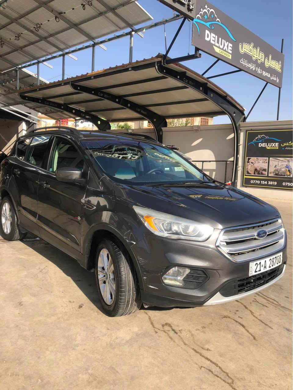 فۆرد ئسکەیپ مۆدیل ٢٠١٨سەیارەکە زۆر پاکەو بێمەسرەفە مەکینەی ١٥تۆربۆ زۆر بیێمەسرەفە گیرومەکینەو بەناوکردن بەشەرت بەناوی خۆمەوەیە
٦٢هەزار رۆشتوە 
*********** السليمانية, العراق
